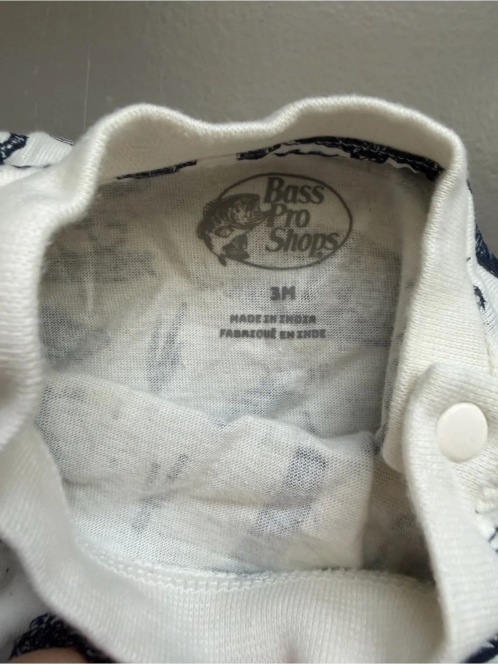Bass Pro Shops Blue Western Graphic Baby Bodysuit set